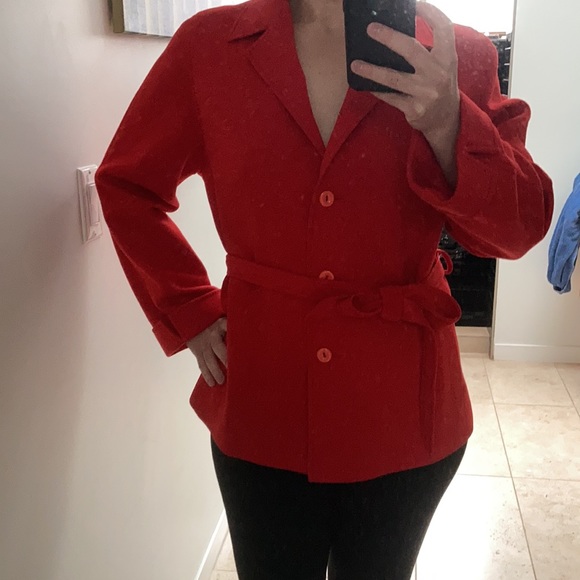 Vintage Red Adler Wool Jacket / Blazer - Picture 7 of 9